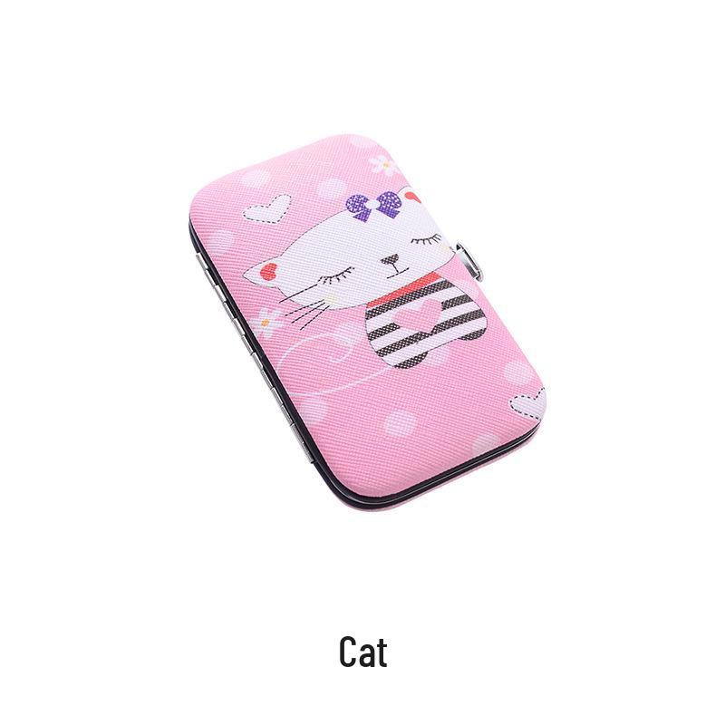 Cartoon Stainless Steel Nail Clipper & Tweezer Set