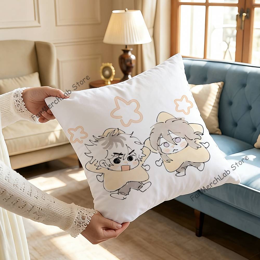 CCherry Crush Pillowcase Pillowslip Cushion Plush Boys Girls Cartoon Anime Kawaii Decoration Kids Birthday Cute Gifts