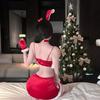 Christmas Wear Atmosphere Cross New Year's Robe Pure Desire Cos Short Skirt Women's Sexy Red Bunny Dress