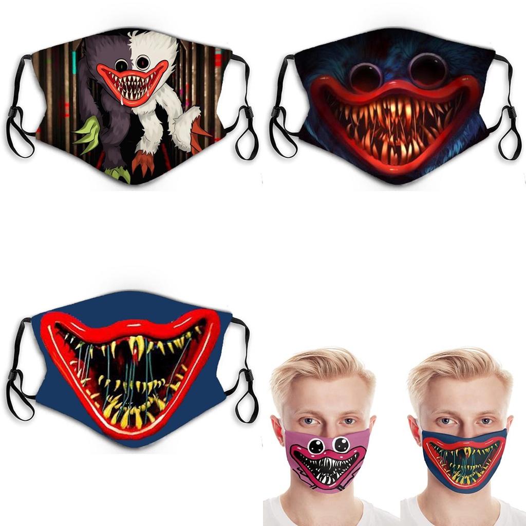 Adjustable Poppy Playtime Huggy Wuggys Halloween Face Mask For Adults Comfortable Fashionable