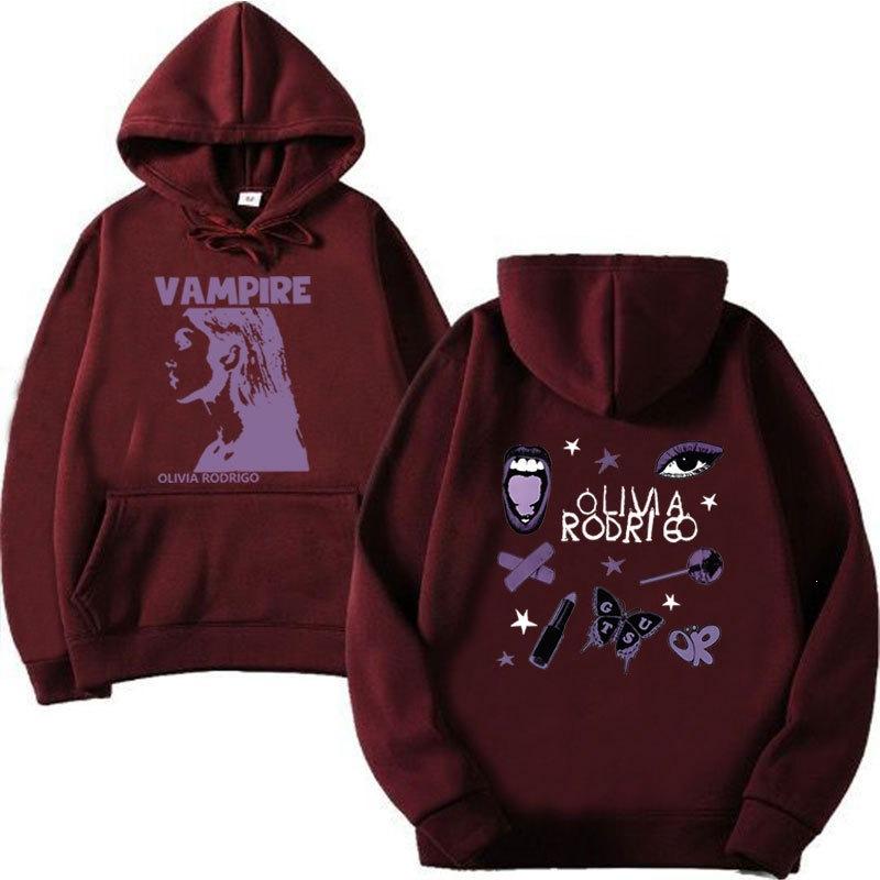 Felpa con cappuccio Guts Olivia Rodrigo, maglione sportivo a coste fondo autunno e inverno da uomo e da donna