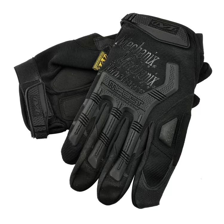 

New Cycling anti slip gloves outdoor sports mountaineering full finger gloves touch anti slip and wear-resistant fitness gloves M чёрный