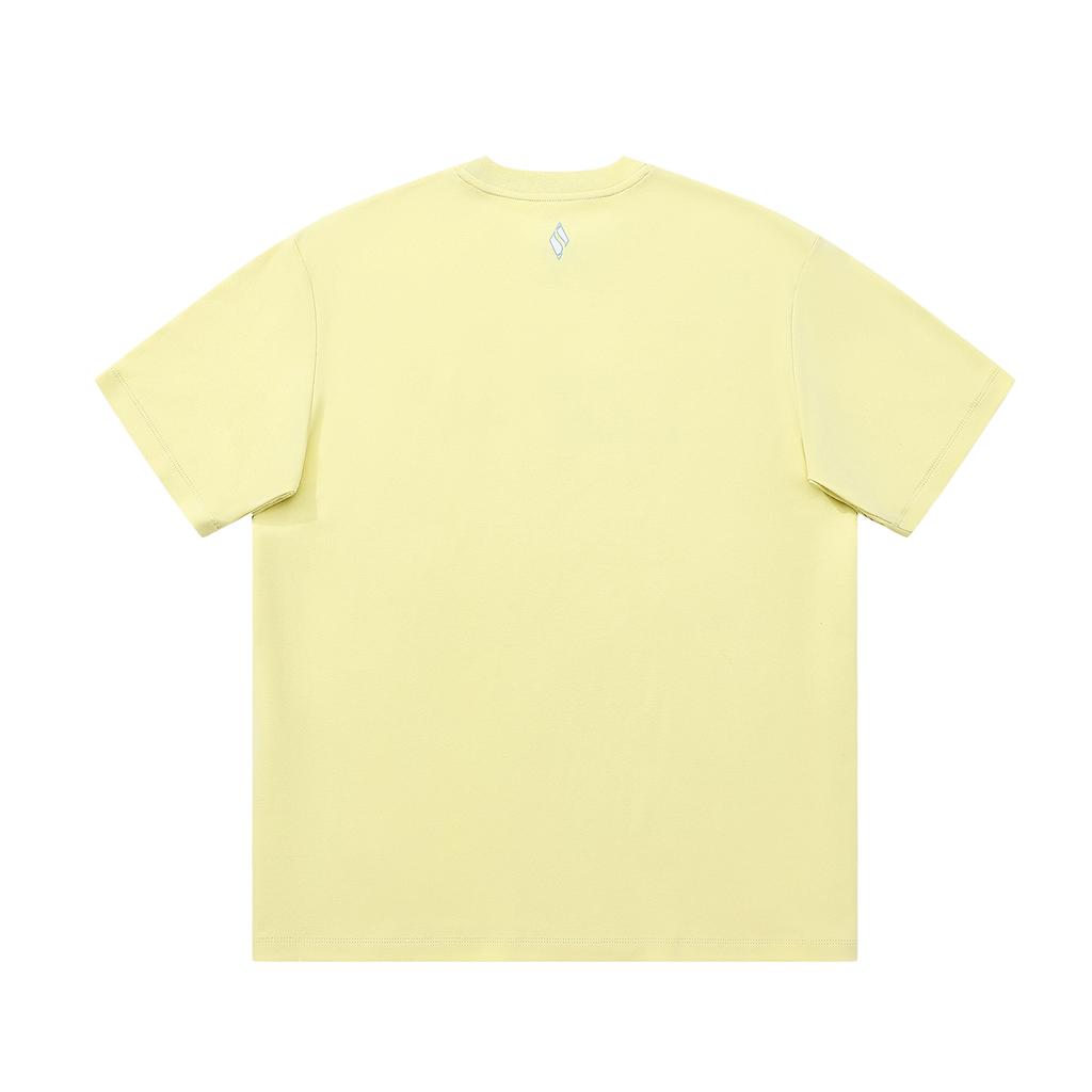 Skechers Elegant Diamond Collection T Shirt Unisex Light Gray Yellow L225U168-066C