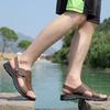 Mode Herren Neue Hausschuhe Sommer Ledersandalen Rutschfest Verschleißfest Strandschuhe Ledersandalen Lässige Sandalen und Hausschuhe