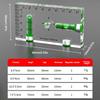 Acrylic Mini Level Ruler T-shaped Clear Strong Magnetic High Precision Electricians Convenient Level Tool for Home Improvement
