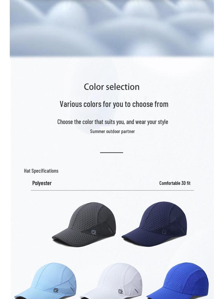 Unisex Quick-Drying Korean Style Mesh Baseball Cap - Outdoor Sunshade & Sunscreen