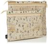 Hapitas 2-Size Pouch Set 7119 Snoopy Multi-Pouch Set 7119 PN125 Bus Stop Brown