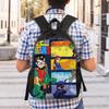 Teen Titans Go Raven's Emoticlones Backpack  Trekking Backpacks Boy Kawaii High School Bags Design Soft Rucksack