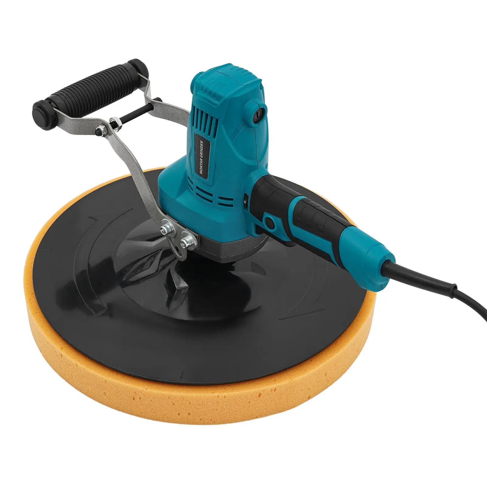 

850W 110V Electric Cement Trowel with Adjustable Speed, Portable Mortar Mixer with 2 Blades for Concrete Work US