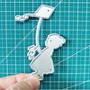 2pcs Family Members Metal Cutting Dies Stencil for DIY Scrapbooking Photo Album Embossing Paper Cards Crafts Diecuts