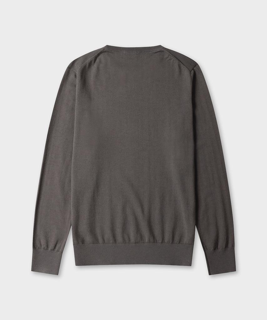 TAILDERN William Lightweight Crewneck Sweater Wool Gray