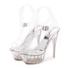 Fairy Thin Heel Large Size High Heels, Sexy Style Street Trend Sandals Waterproof Table Women's Sandals