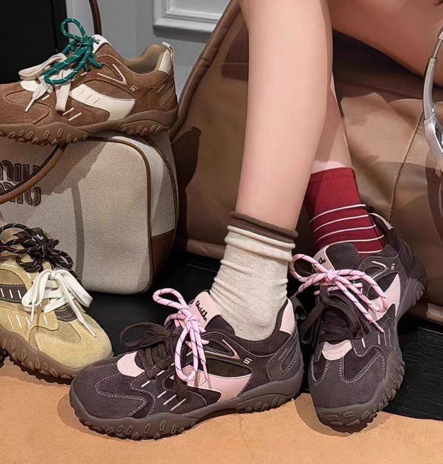 Retro Dexun shoes super soft women's shoes 2025 new Forrest Gump shoes women's shoes versatile retro casual shoes sports muffin bottom