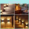 Nouvelle Lampe Murale Solaire Double Tête LED Lampe de Jardin Extérieure Avec Options de Lumière Chaude et Blanche