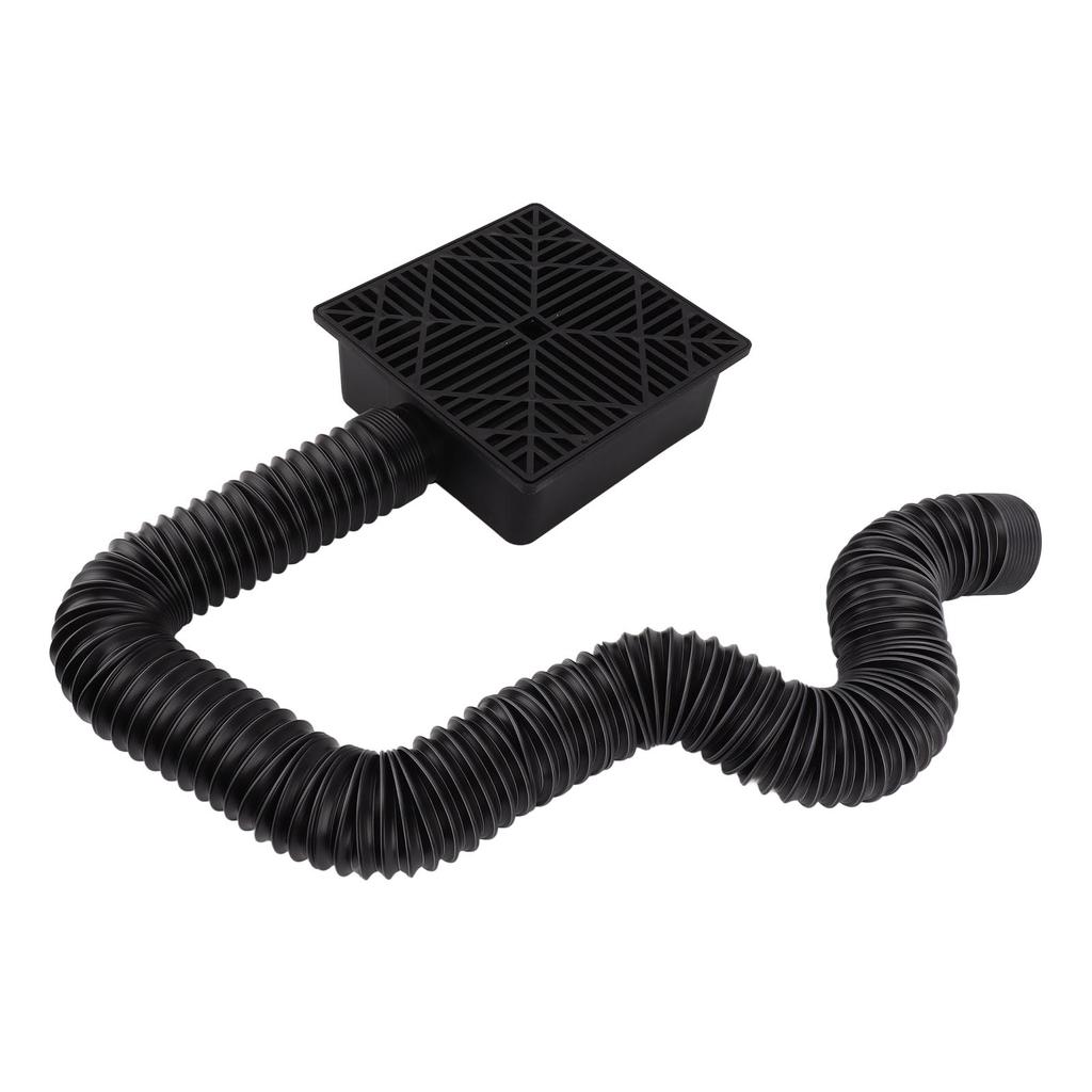 Black Gutter Downspout Extensions Catch Basin Low Profile Downspout Extender Catch Basin Downspout