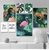 Posters and Prints Monstera Leaf Canvas Painting Wall Art Pictures for Living Room Home Decor Flamingo Leopard Jungle Nordic