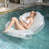 Stylish White Pearl Seashell Water Float Bed For Adults Pvc Material