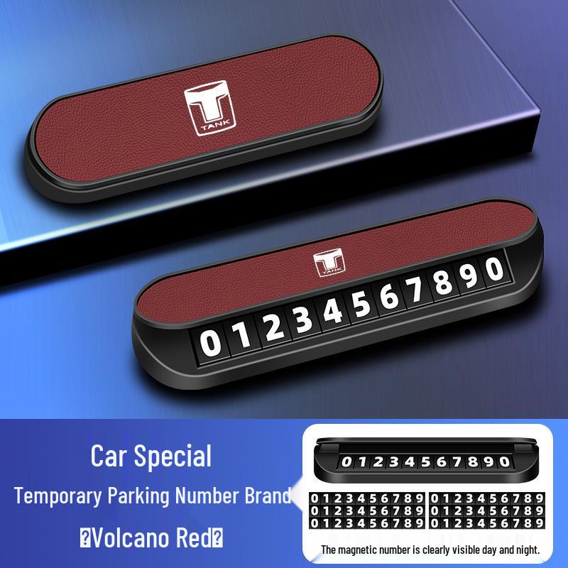 Temporary Parking Number Plates for Special Vehicle Interiors: Car Phone Number Plate for Tanks 300/500