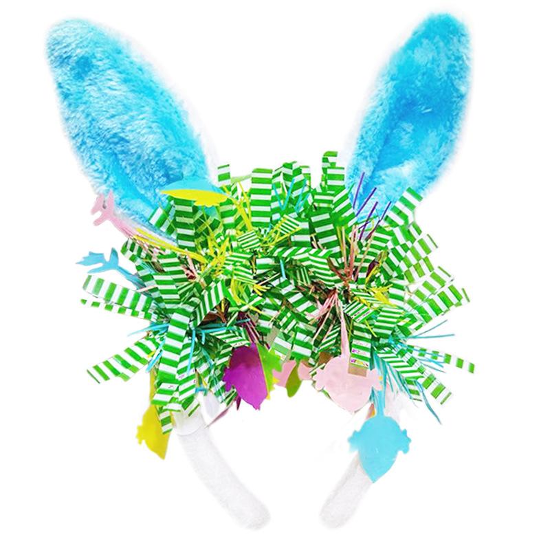 Children Headwear Comfortable Rabbit Ear Headband Animal Headband Stylish Easter Party Photo Prop For Easter Egg Hunt Party