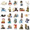 50 Avatar: Adesivi The Last Airbender - Decalcomanie Impermeabili Anime Cartoon per Quaderni, Borracce, Valigie e Auto