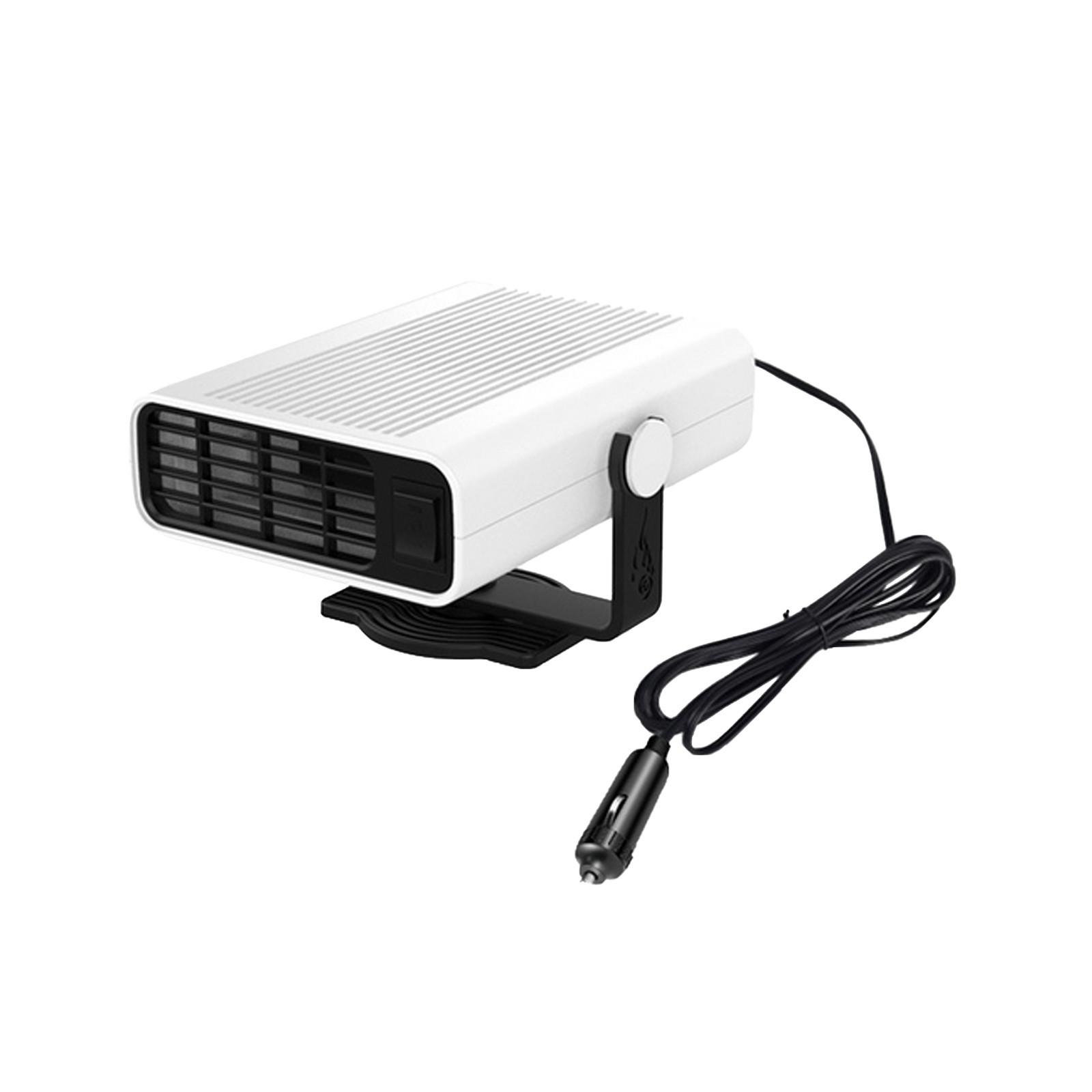 

Автомобильный обогреватель, быстрый нагрев, размораживание и антизапотевание, 2 в 1 вентилятор быстрого нагрева и охлаждения, розетка с подсветкой, 12 В автомобильный вентилятор ветрового стекла One Size белый