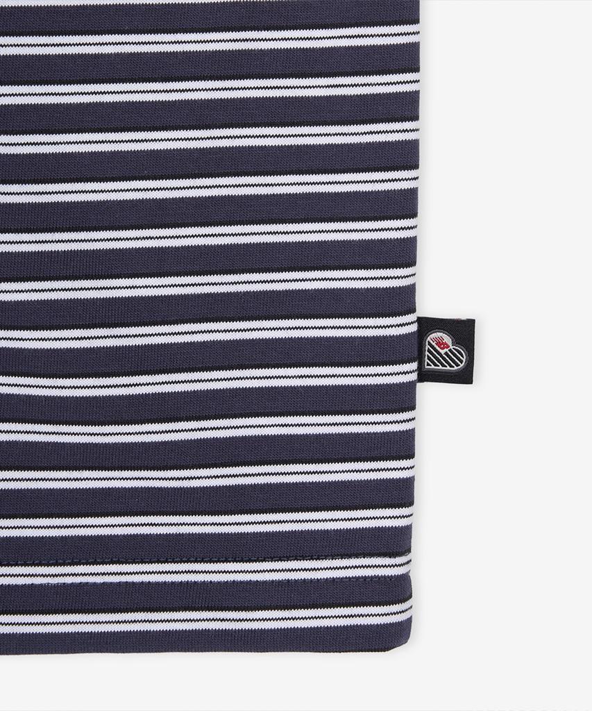 Nyuballanseu Nbneg2A113 / Uni Nb Heart Stripe Short Sleeve Tee (Graphic Black)