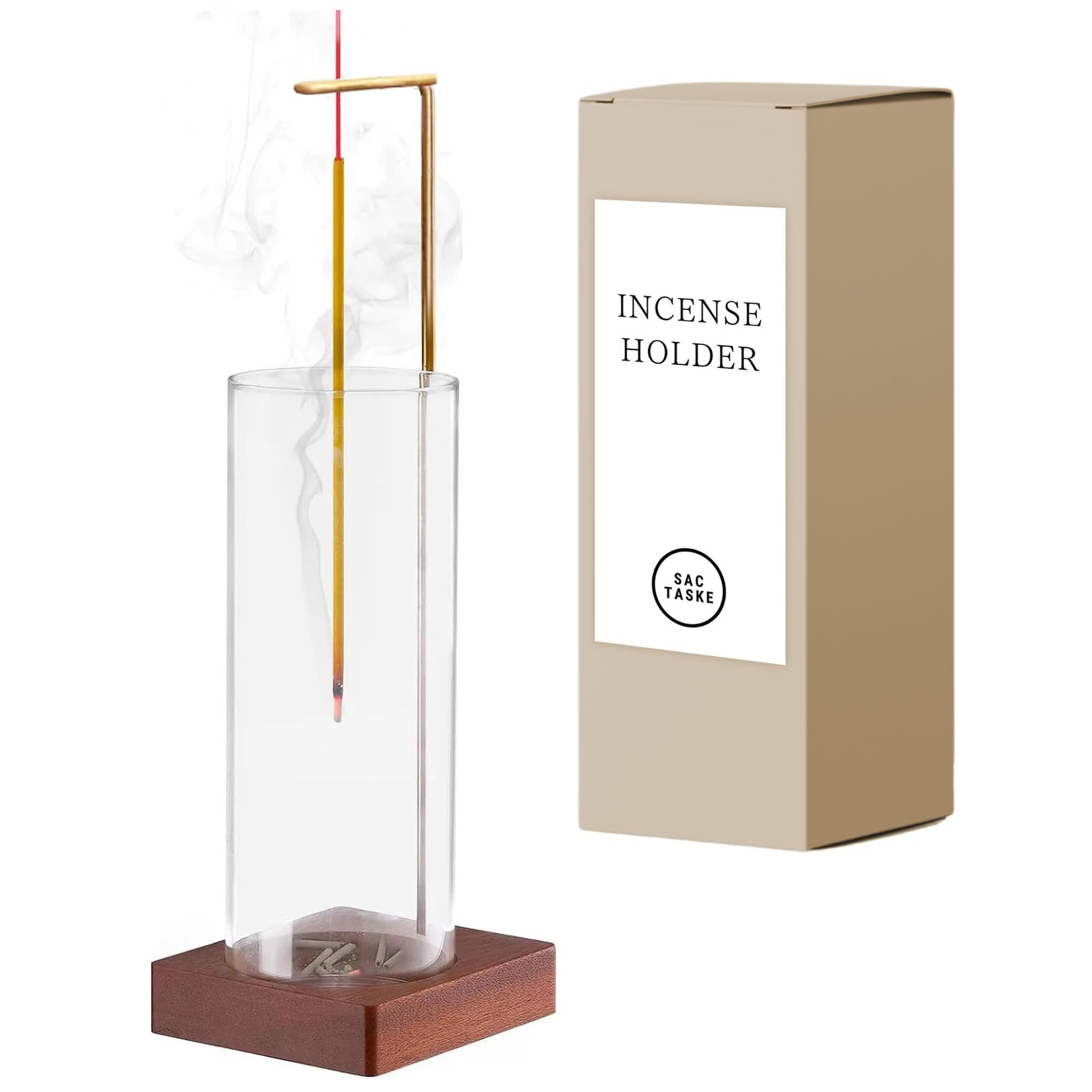 

sac taske Spill-Proof Incense Holder, Hanging, Modern and Simple, for Incense Burners and Incense Sticks (Yen, Gold)