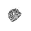 Tonghuashun Stainless Steel Men's Hip Hop Poker Card Ring