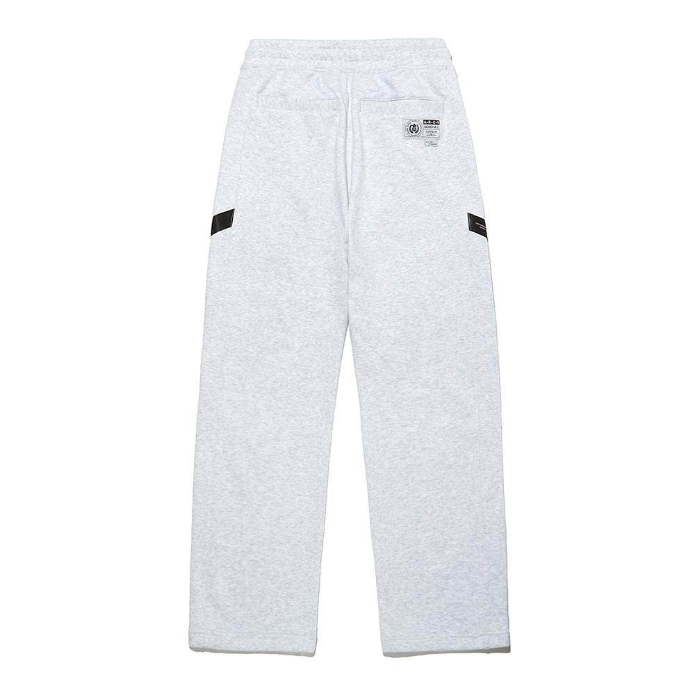 INTERCREW [24Ss] Label Layering Straight Pants W Grey Ity1Rl01Awg