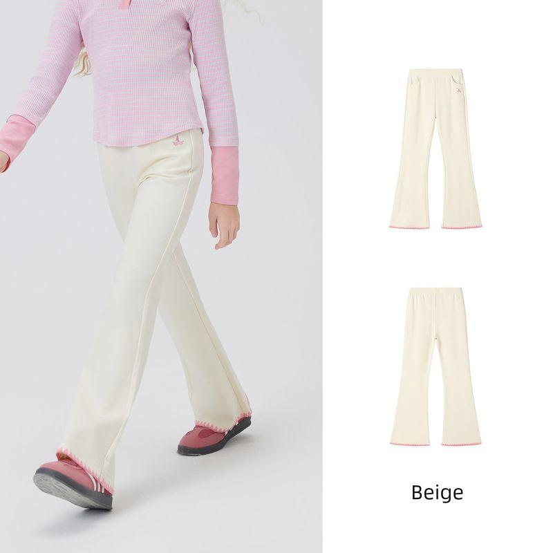 [Surprise New Trend Week] Navigare Italy Girls  2026 Spring Children s Flared Long Pants Senna Fashion - Beige 130