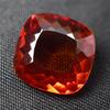 Natural Orange Sapphire Loose Gemstone 10.15 Ct Square Cushion Cut September Birthday Birthstone