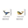 Enamel Whale Brooch Pins Colorful Mosaic Pattern Golden Edge Trim For Backpack Jackets Ocean Lover Gifts