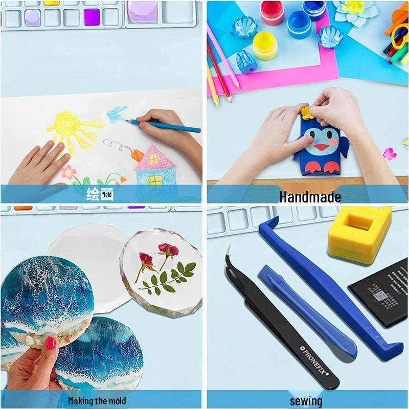

Silicone Art Mat: Multi-functional, Easy-to-Clean Painting Surface Drawstring Bag