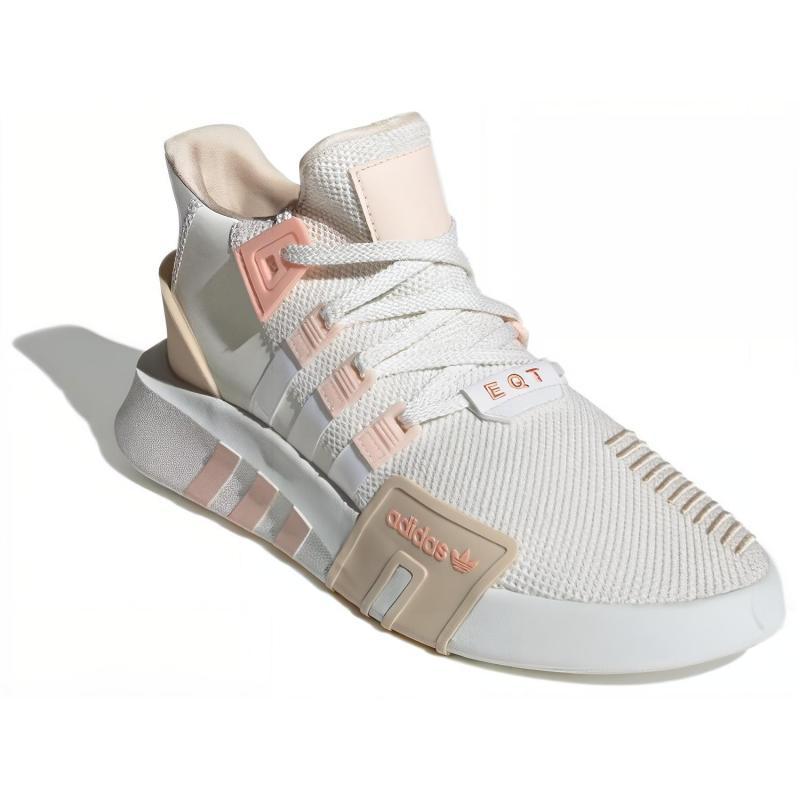 Adidas Originals Eqt Bask Adv Cushioning And Abrasion Resistant Coverage Mid top Casual Shoes Unisex White Brown Sneakers JI4273