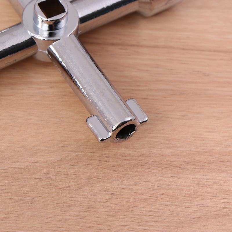 Water Meter Valve Key, Inner Triangle Wrench, Multi-Purpose Tool, Electric Control Cabinet Car Elevator Cross Key Wrench