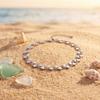 Double Layer Heart Stainless Steel Bracelet For Women European American Ins Style