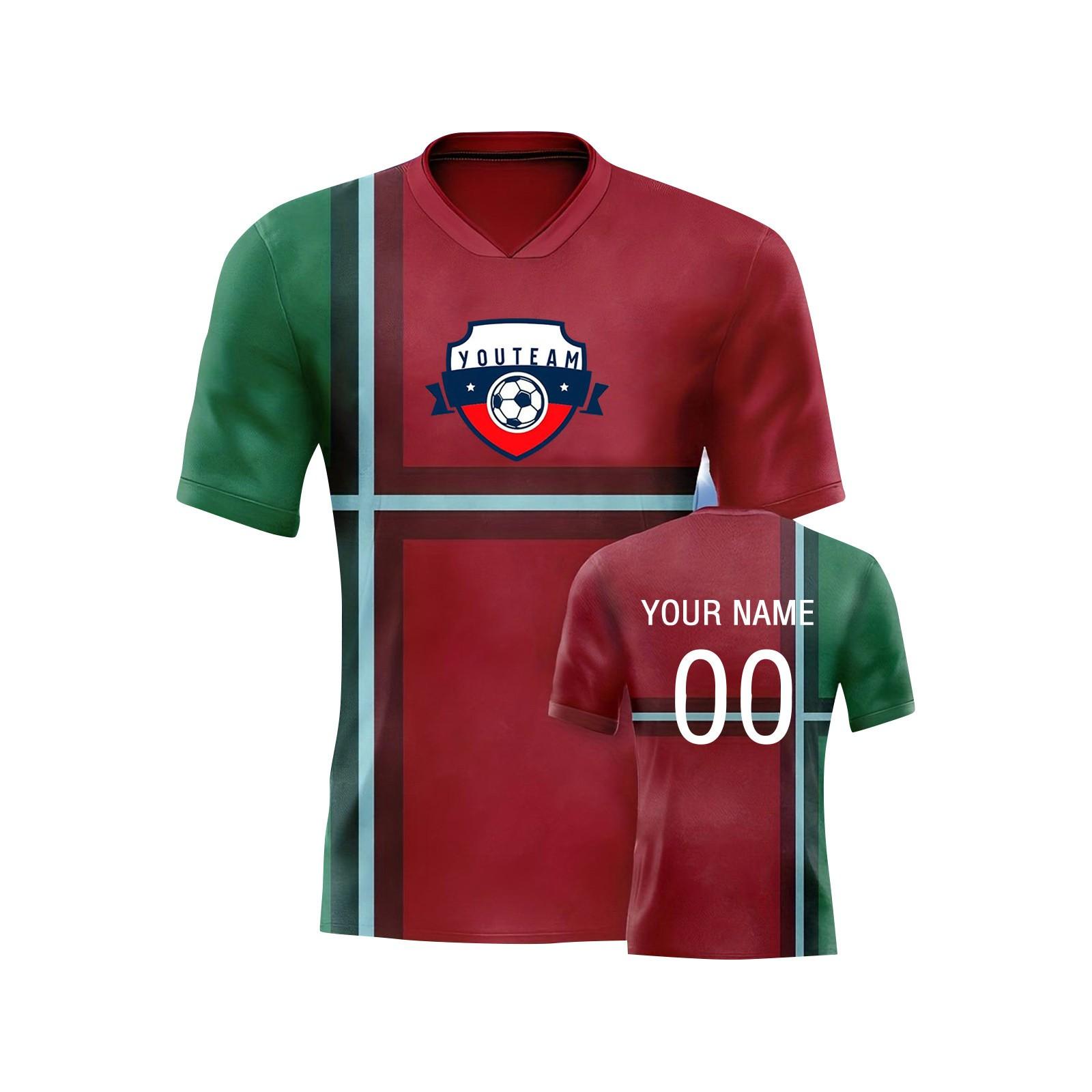 Топ унисекс (Форма/Название/Номер команды) Индивидуальная футболка для взрослых, быстросохнущая, дышащая XXL винный