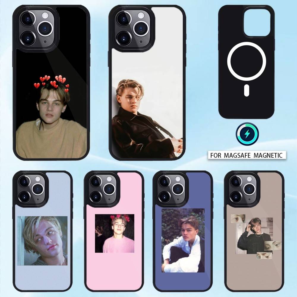 L-Leonardo Dicaprio Phone Case For iPhone 17,16,15,14,13,12,Pro,Max For Magsafe Magnetic Wireless Charging