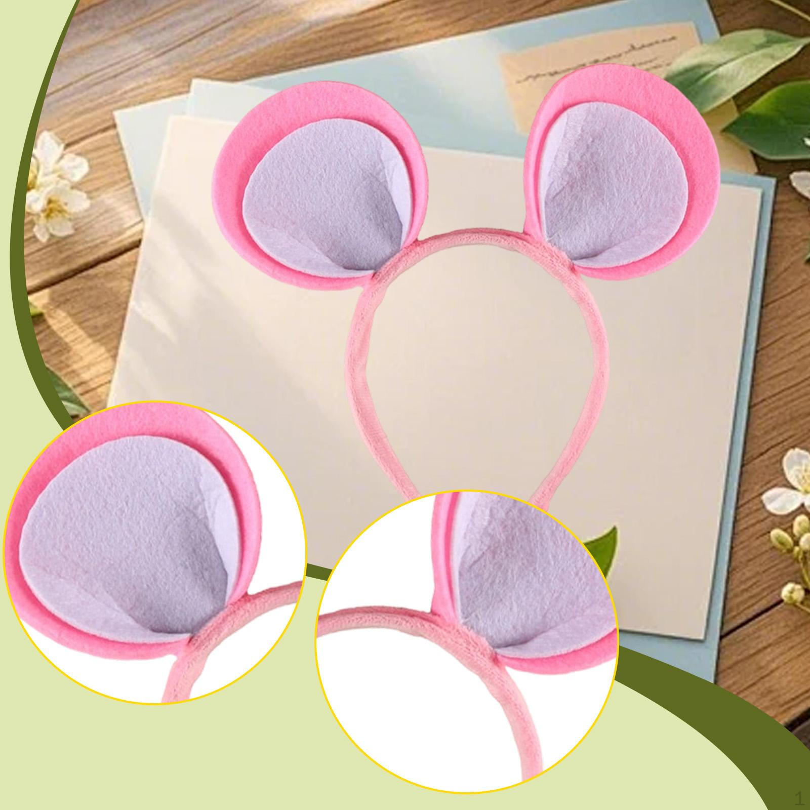 

Animal Ears Headband Funny Costume Accessories for Stage Show Holiday Birthday розовый
