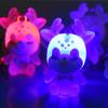 Cute Acrylic Led Deer Elk Keychain Flashlight Keychain Car Keyring Key Lanyard