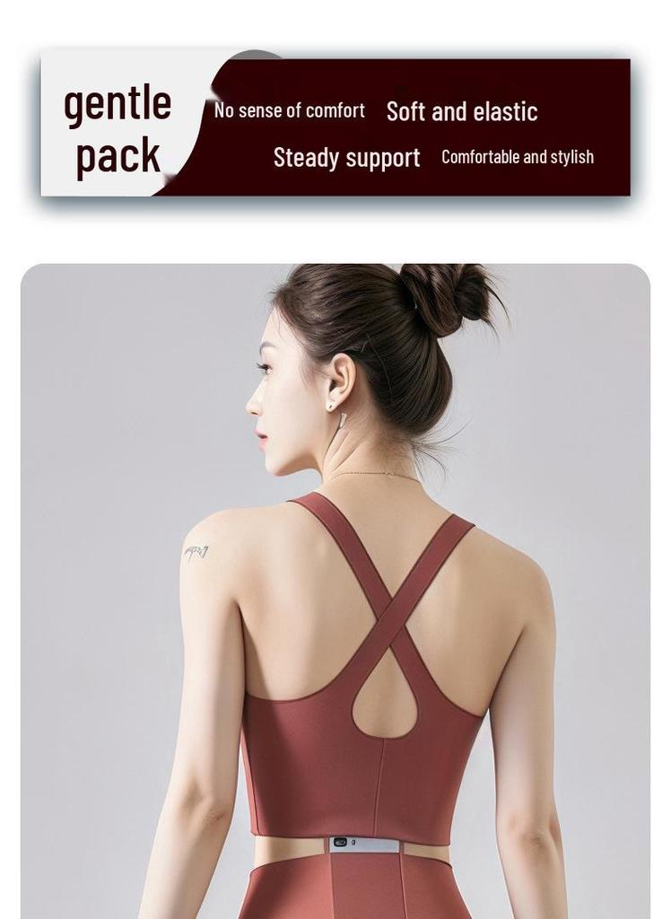 Women's Summer Yoga Tank Top with Chest Pads - Professional, High-End, Long Sleeveless Pilates Fitness Set