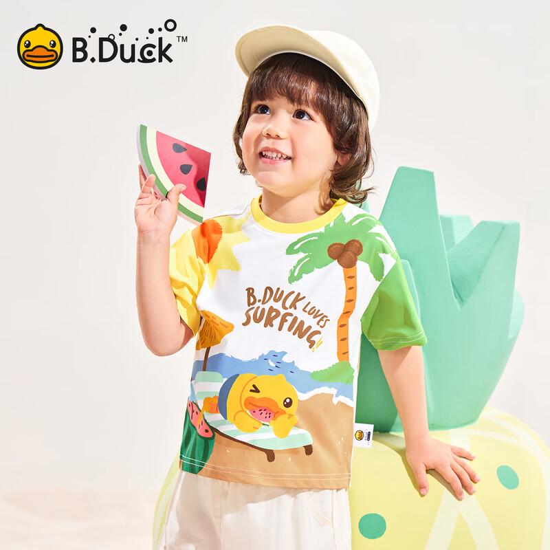 B.Duck Kids' Cartoon Ice-Cool Quick-Dry Short Sleeve T-Shirt