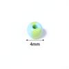 Apx 130pcs/Lot 4mm Stripe Czech Glass Seed Beads Round Acrylic Spacer Beads For Jewelry Making DIY Bracelet Necklace Accessories