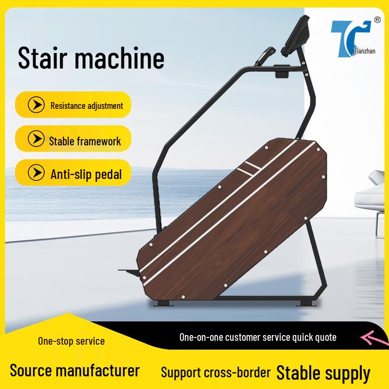 Commercial Stair Climber with LCD/LED Display – Gym Cardio Machine