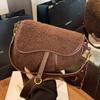 Niche design saddle bag women's bag autumn and winter new high-end fashion shoulder bag messenger bag