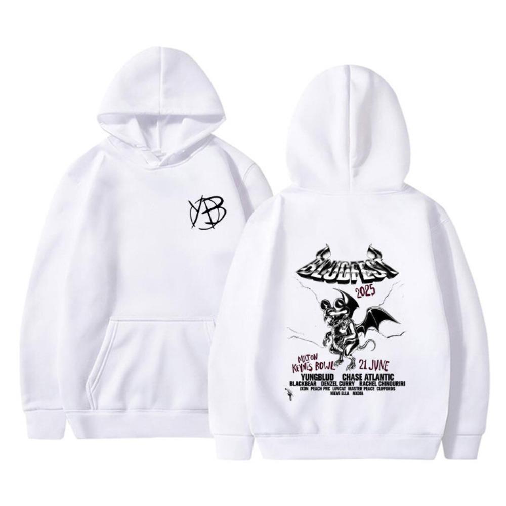 

Рок-н-ролл Yungblud Bludfest Страшная мышь шляпа графика мужская мода рок мышь забавная толстовка мужская повседневная толстовка S