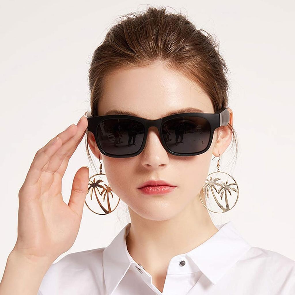 Smart Glasses Wireless Bluetooth Sunglasses Open Ear Music&Hands-Free Calling,for Men&Women,Polarized Lenses