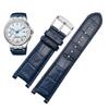 UNA Correa de Reloj de Cuero Genuino con Muesca para Calendario Perpetuo de Hombre CB0164-17E Correa de Piel de Vacuno CB0160-18A Correa de Pulsera Negra MarrónMN