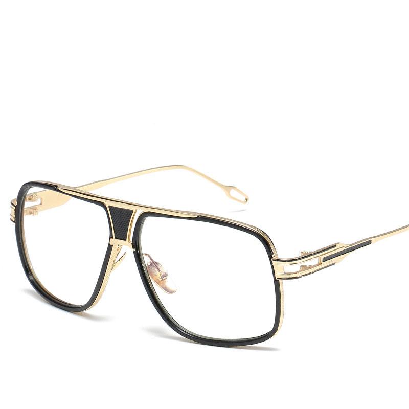 Men Sunglasses Men's Trend Big Box Sunglasses Retro Fashion Pilot