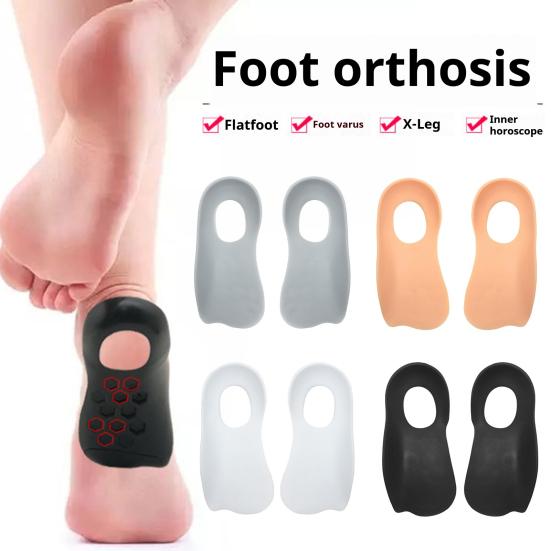 1 Pair Arch Support Insoles Shock Absorption Orthopedic Flatfoot Pad Comfort Ankle Stabilization Corrective Support Universal Foot Pad